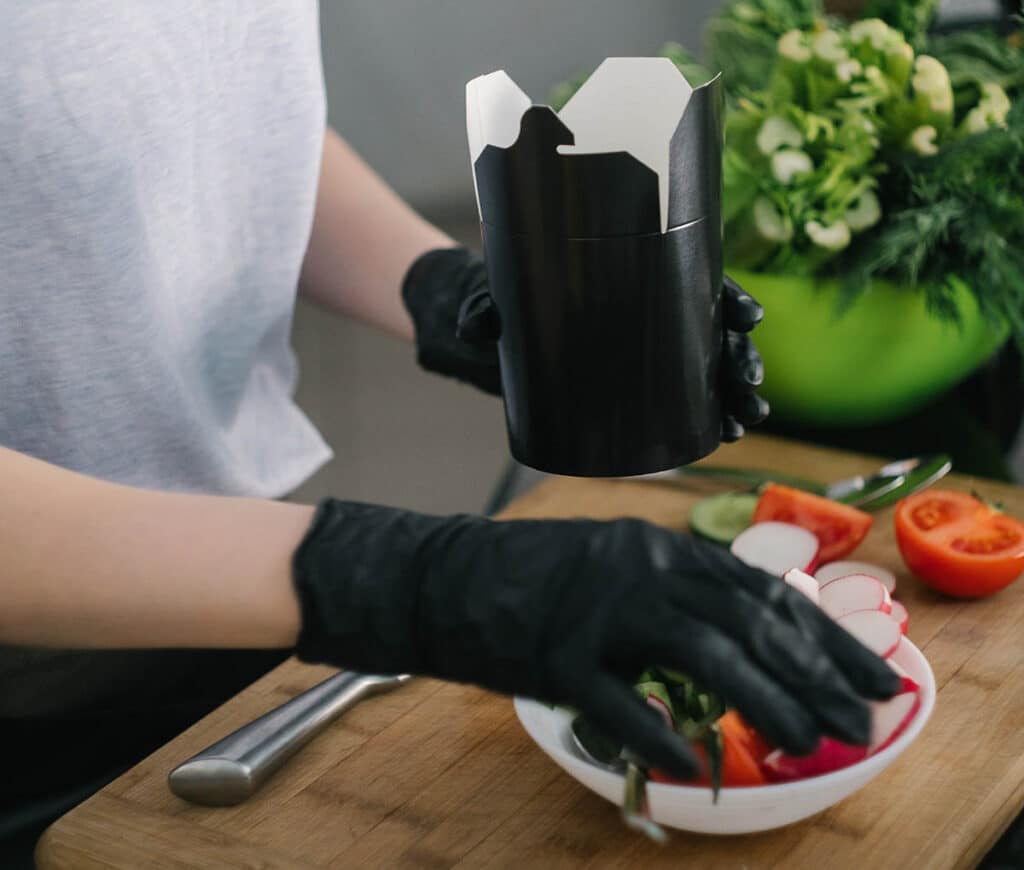 Tipos de guantes desechables para manipular alimentos